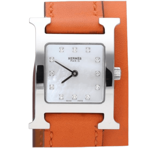 Montre Hermès Heure H - Montre en acier 58 Facettes MT46646