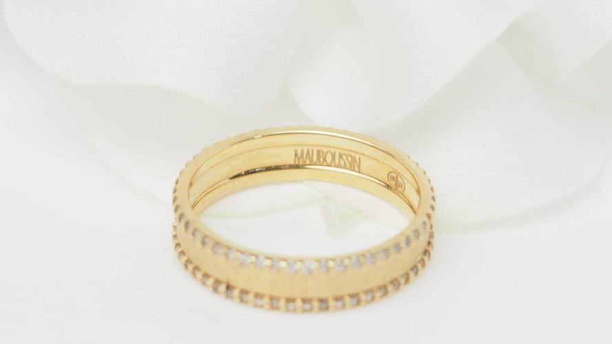 Bague Mauboussin La Vie Parisienne - Bague en or jaune et diamants 58 Facettes 32840
