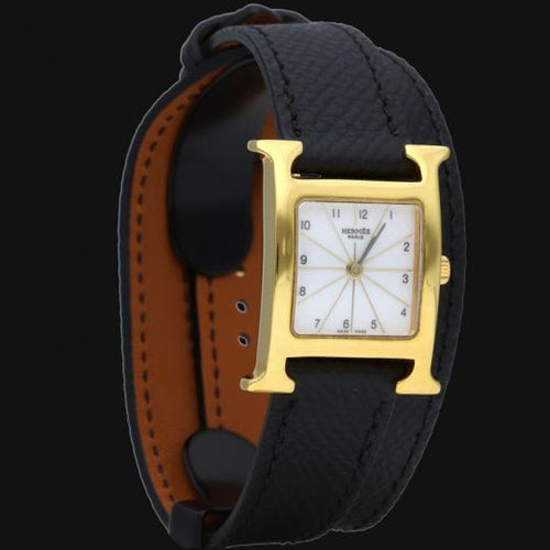 Montre Hermès Heure H - Montre femme plaqué or et acier 58 Facettes MT46938