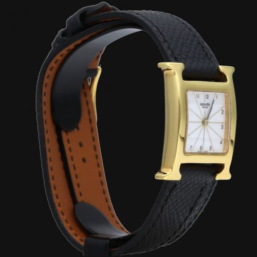 Montre Hermès Heure H - Montre femme plaqué or et acier 58 Facettes MT46938