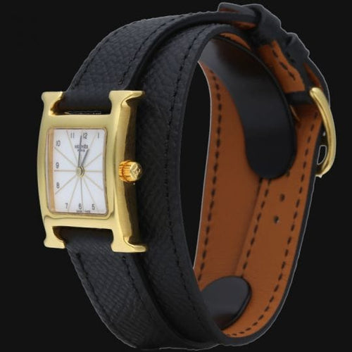 Montre Hermès Heure H - Montre femme plaqué or et acier 58 Facettes MT46938