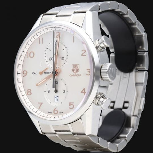Montre TAG Heuer Carrera - Montre Calibre 1887 Chronograph en acier 58 Facettes MT46472