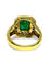 Bague 55 Bague en or jaune 18K, émeraude et diamants 58 Facettes 1997
