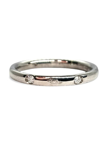 Bague 54 Pomellato Lucciole - Alliance en or blanc et diamants 58 Facettes 990