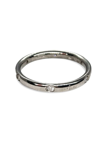 Bague 54 Pomellato Lucciole - Alliance en or blanc et diamants 58 Facettes 990