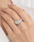 Bague 51 Bague vague pavée de diamants en or blanc 58 Facettes 33754