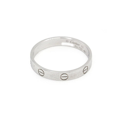 Bague 62 Cartier LOVE PM - Alliance en or blanc 58 Facettes 260149R