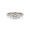 Bague 52 Solitaire trilogie - Bague en or blanc et diamants 58 Facettes 260142R-220596R
