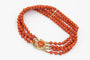 Bracelet Bracelet ancien en or jaune 14 carats et corail 58 Facettes 12207