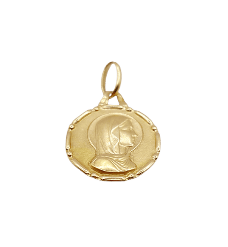 Pendentif Médaille religieuse Vierge Marie en or 18k 58 Facettes A07329
