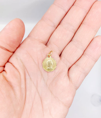 Pendentif Médaille religieuse Vierge Marie en or 18k 58 Facettes A07329