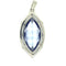 Pendentif Art déco - Pendentif en or blanc, diamants et saphir de synthèse 58 Facettes 01320