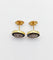 Boucles d'oreilles Puces d'oreilles Art déco en or 18k, diamants et saphirs 58 Facettes A07331