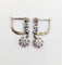 Boucles d'oreilles Dormeuses Art déco - Boucles d'oreilles en or blanc, platine et diamants 58 Facettes A07332