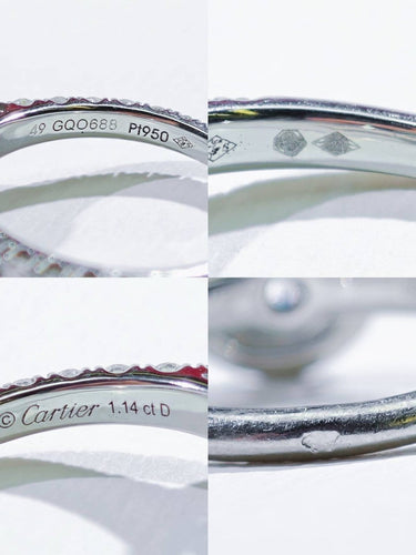 Bague 49 Cartier Destinée - Bague en platine et diamant 1,14 ct 58 Facettes jnci55