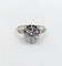 Bague 47 Bague solitaire Art déco en or blanc, platine et diamants 58 Facettes A07288