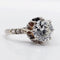 Bague 47 Bague solitaire Art déco en or blanc, platine et diamants 58 Facettes A07288
