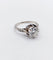 Bague 47 Bague solitaire Art déco en or blanc, platine et diamants 58 Facettes A07288