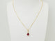 Pendentif Pendentif en or jaune 18 ct, rubis naturel poire 1,76 ct 58 Facettes GN6H