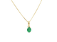 Pendentif Pendentif en or jaune et émeraude naturelle 0,65 ct 58 Facettes GN5C