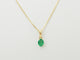 Pendentif Pendentif en or jaune avec émeraude naturelle 0,65 ct 58 Facettes GN5C