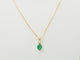 Pendentif Pendentif en or jaune avec émeraude naturelle 0,65 ct 58 Facettes GN5C