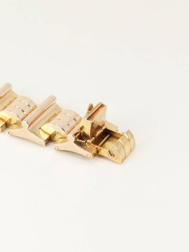Bracelet Bracelet tank vintage en or jaune 58 Facettes 1275.1