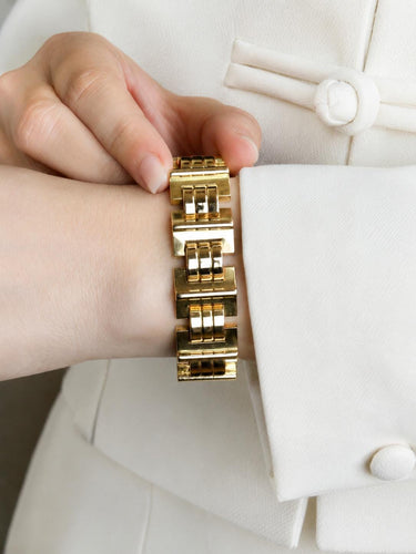 Bracelet Bracelet tank vintage en or jaune 58 Facettes 1275.1