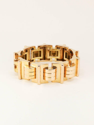 Bracelet Bracelet tank vintage en or jaune 58 Facettes 1275.1