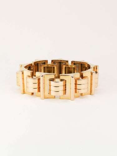Bracelet Bracelet tank vintage en or jaune 58 Facettes 1275.1