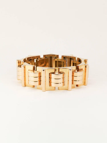 Bracelet Bracelet tank vintage en or jaune 58 Facettes 1275.1