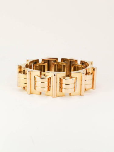 Bracelet Bracelet tank vintage en or jaune 58 Facettes 1275.1