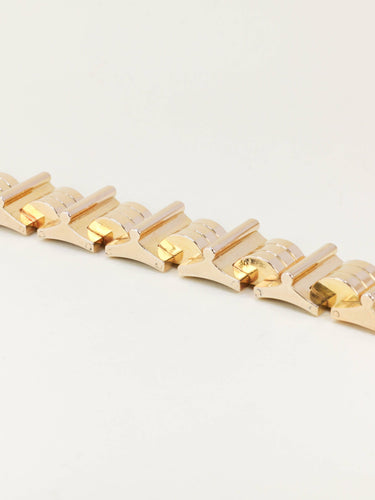 Bracelet Bracelet tank vintage en or jaune 58 Facettes 1275.1