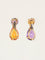 Boucles d'oreilles Chanel Vénitien - Boucles d'oreilles en or jaune, améthystes, citrines et diamants 58 Facettes 1265.4