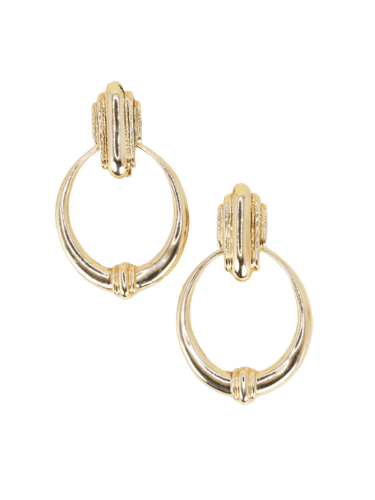 Boucles d'oreilles Boucles d'oreilles créoles pendantes en or jaune 58 Facettes 1265.1