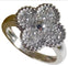 Bague 51 Van Cleef & Arpels Vintage Alhambra - Bague en or blanc et diamants 58 Facettes jnci56