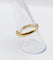 Bague 57.5 Alliance antique gravée en or 18k 58 Facettes A07290