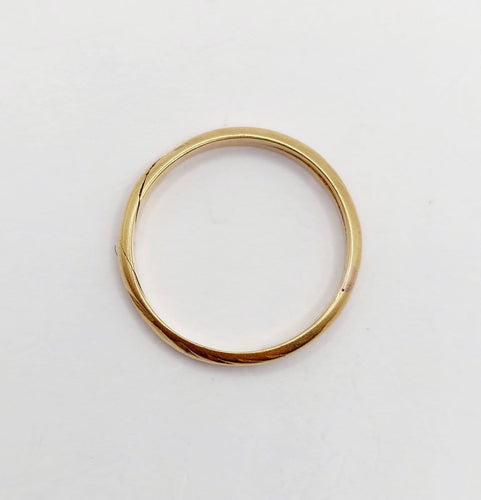 Bague 54 Gimmel - Alliance jumelée antique en or 18k 58 Facettes A07291
