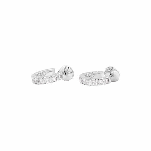 Boucles d'oreilles Cartier Lanière - Boucles d'oreilles en or blanc et diamants 58 Facettes 35724