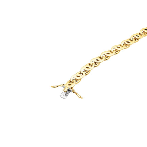 Bracelet Bracelet maille œil de tigre en or jaune 58 Facettes 35706