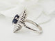 Bague 50 Bague marquise en or blanc, saphir et diamants 58 Facettes 33228