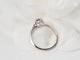 Bague 53.5 Bague solitaire en or blanc et diamants 58 Facettes 30712/30923