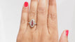 Bague 55 Bague ovale en or jaune, rubis de Verneuil et diamants 58 Facettes 32780