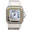 Montre Cartier Santos - Montre dame en or jaune 18 ct et acier 58 Facettes MT46893