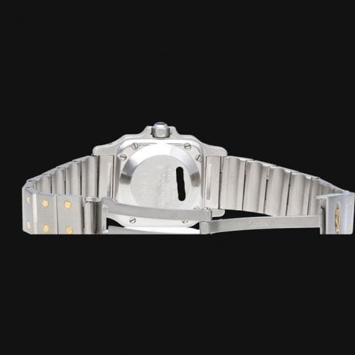 Montre Cartier Santos - Montre dame en or jaune 18 ct et acier 58 Facettes MT46893