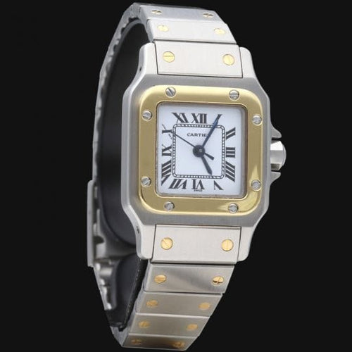 Montre Cartier Santos - Montre en or jaune et acier 58 Facettes MT46942
