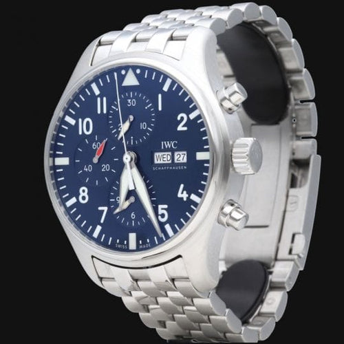 Montre IWC Pilot Chronograph - Montre en acier 58 Facettes MT46850