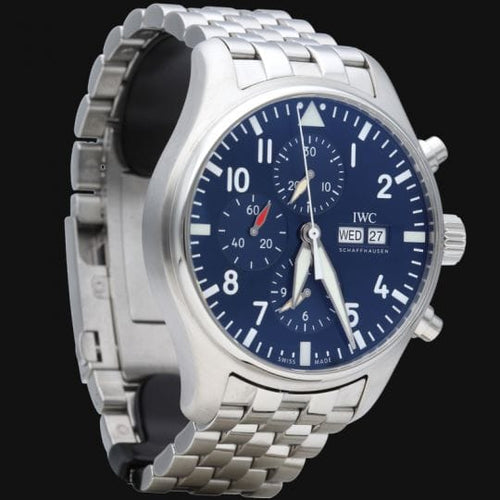 Montre IWC Pilot Chronograph - Montre en acier 58 Facettes MT46850