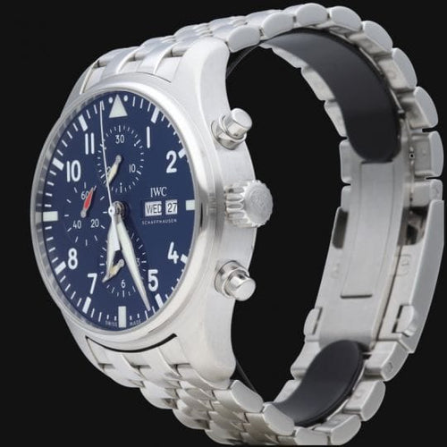 Montre IWC Pilot Chronograph - Montre en acier 58 Facettes MT46850