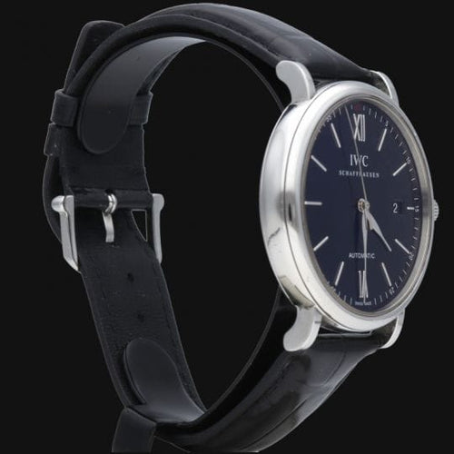 Montre IWC Portofino - Montre automatique en acier 58 Facettes MT46862